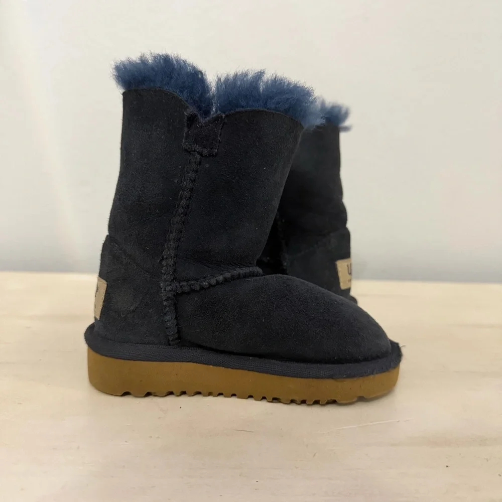 Ugg Dark Blue Bailey Button Boots